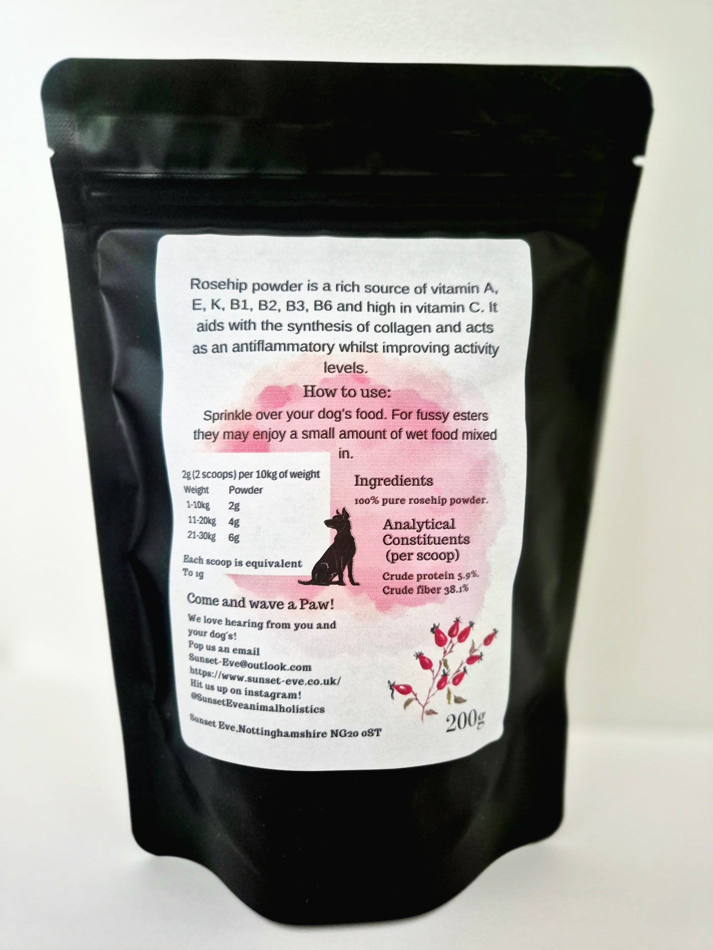 Canine Rosehip Powder 200g